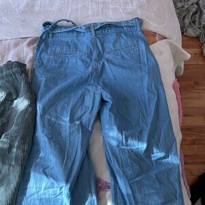 Pantalon en chambray bleu / Blue chambray pants